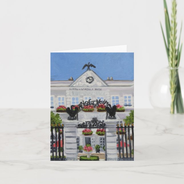 Tarjeta Hotel Noir de L'Aigle: Fontainebleau FRANCIA (Anverso)