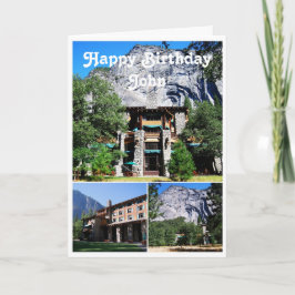 Tarjeta Hotel Yosemite John Happy Birday Ahwahnee