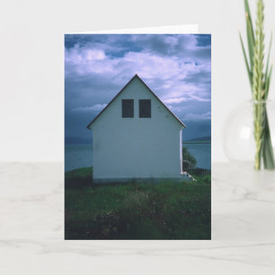 Tarjeta House with Stormy Sky, Isla Hrisey, Islandia 2003