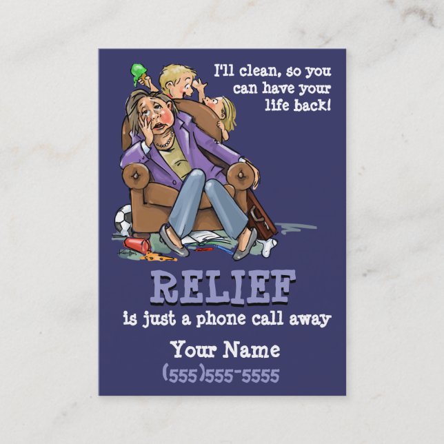 Tarjeta Housecleaning PPL de la empresa de (Anverso)