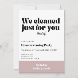 Tarjeta Housewarming Invitation • Funny New Home Party Inv