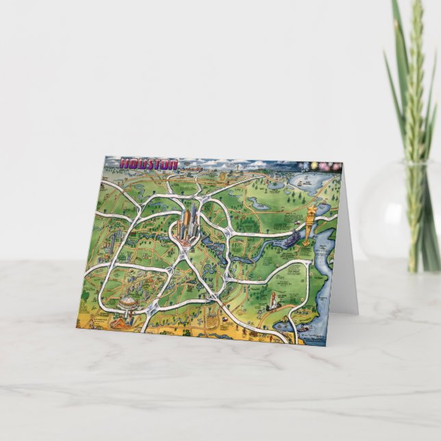Tarjeta Houston Texas (Anverso)