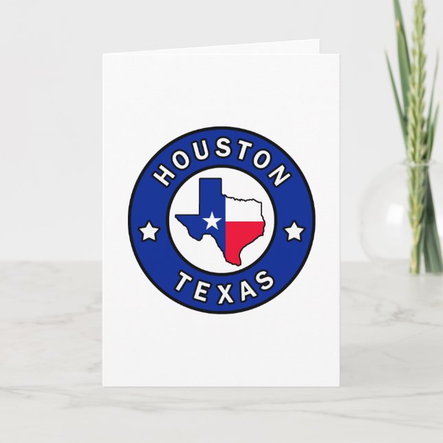 Tarjeta Houston Texas (Anverso)