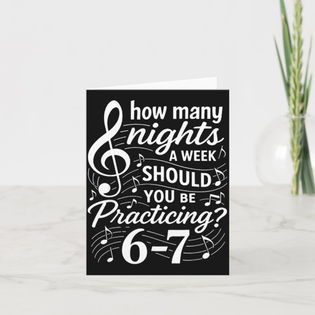 Tarjeta How Many Nights A Week Should You Be Practicing 67 (Anverso)