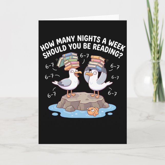 Tarjeta How Many Nights a Week Should You Be Reading? 67 (Anverso)