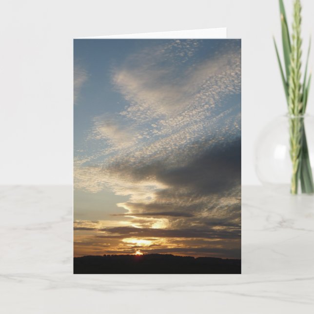 Tarjeta "Howdiemont Sands Sunset" (Anverso)