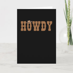Tarjeta Howdy Rodeo West Country Southern