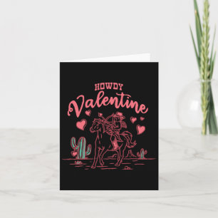 Tarjeta Howdy Valentine Retro Valentine Howdy Cowboy Valen