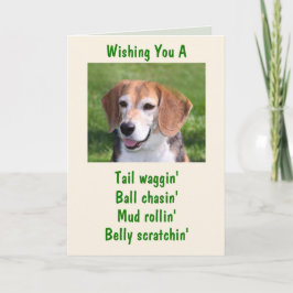 Tarjeta Howlin' Beagle Happy Birday