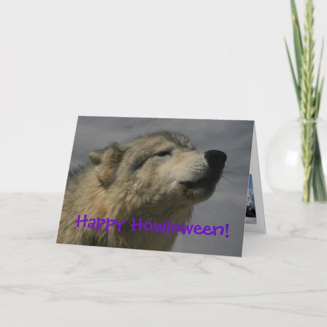 Tarjeta ¡Howloween feliz! (Anverso)