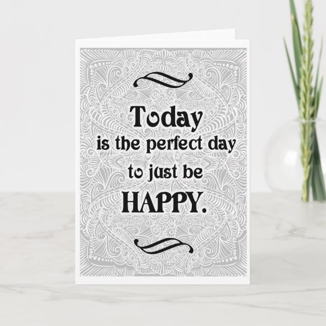 Tarjeta Hoy es el día perfecto - Cita Positiva (Anverso)