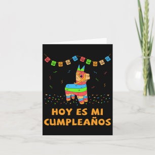Tarjeta Hoy es mi Cumpleanos Pinata cumpleaños cinco de ma