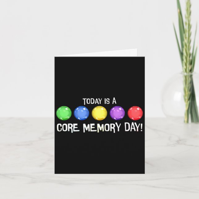 Tarjeta Hoy es un día de recuerdo fundamental (Anverso)