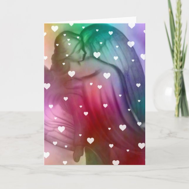 Tarjeta Hoy Está Lloviendo Corazones (Anverso)