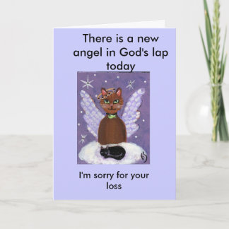 Tarjeta Hoy hay un nuevo ángel en el regazo de Dios,