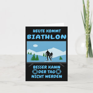 Tarjeta Hoy llega el biatlón Deportes de invierno Esquí Bi