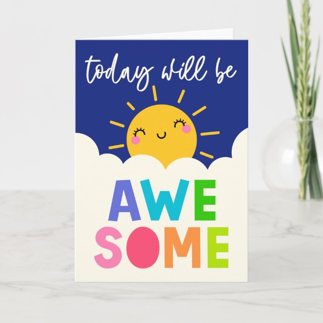 Tarjeta Hoy será asombroso (Anverso)