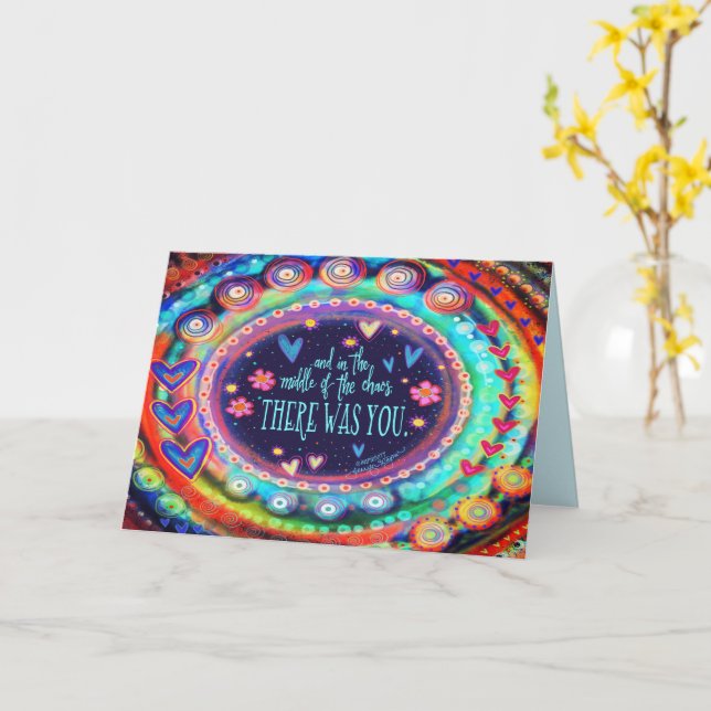 Tarjeta Hubo un gran capricho de tus citas de San Valentín (flor amarilla)