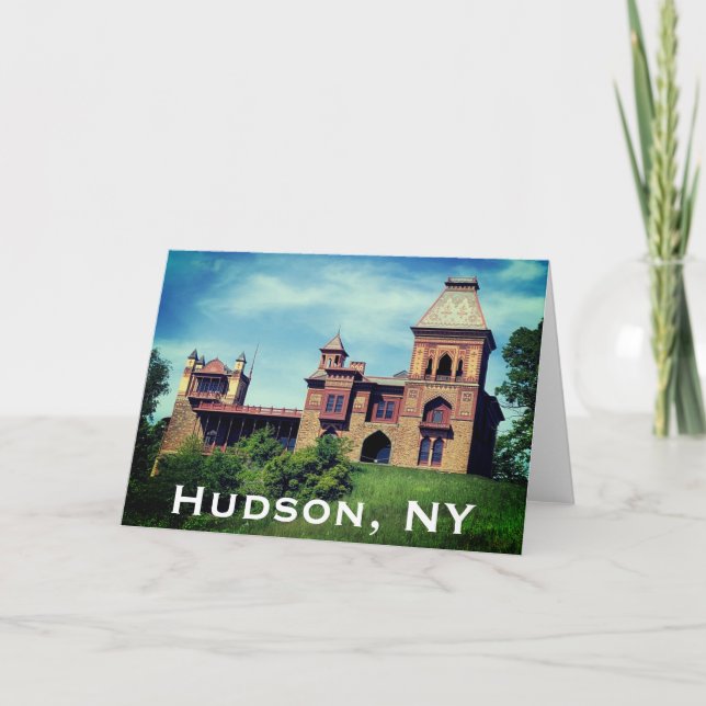 Tarjeta Hudson, NY - Iglesia Federica (Anverso)