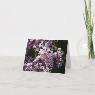 Tarjeta Huele Que Lilac Se Mejore Pronto
