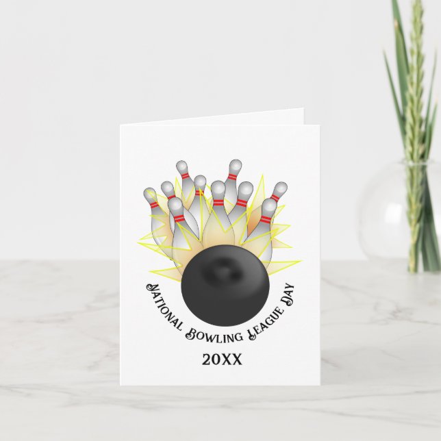 Tarjeta ¡HUELGA! Bolas De Bolas Y Pines (Anverso)