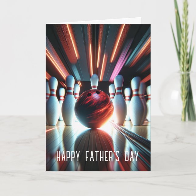 Tarjeta Huelga de bolos por el Día del Padre (Anverso)