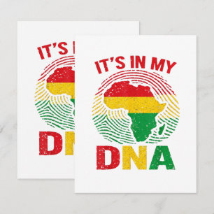 Tarjeta Huella africana historia negra