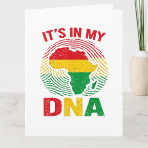 Tarjeta Huella africana historia negra