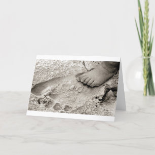Tarjeta huella de papá