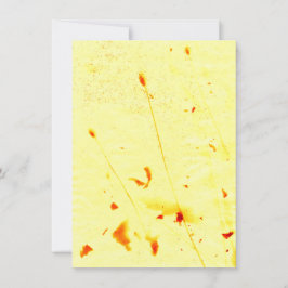 Tarjeta Huella solar de tallos de amapola secos