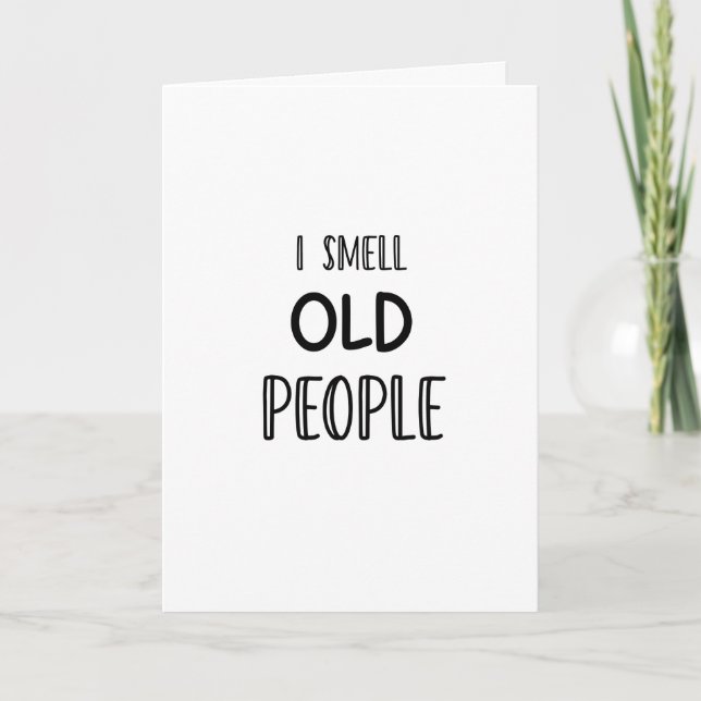 Tarjeta Huelo a los ancianos (Anverso)