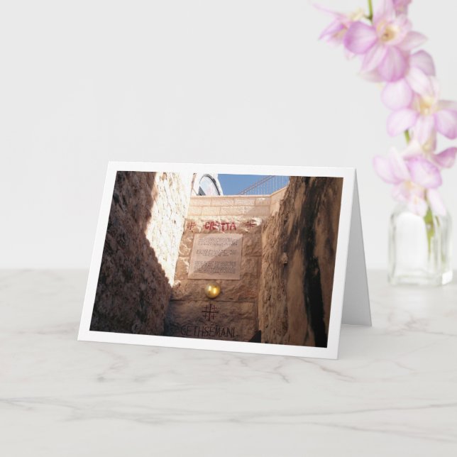 Tarjeta Huerto de Getsemaní, Jerusalén (Orquídea)