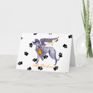 Tarjeta Hueso Mot de Deerhound del escocés