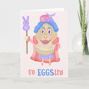 Tarjeta Huevo de Pascua Gracioso Así Que La Primavera De L