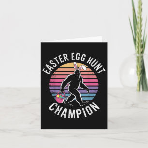 Tarjeta Huevos de Huevos de Pascua Campeones de Huevos Gra