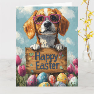 Tarjeta Huevos de Pascua Beagle