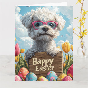 Tarjeta Huevos de Pascua Bedlington Terrier