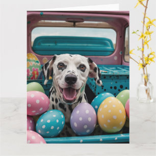 Tarjeta Huevos de Pascua dálmatas