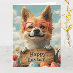 Tarjeta Huevos de Pascua de Akita