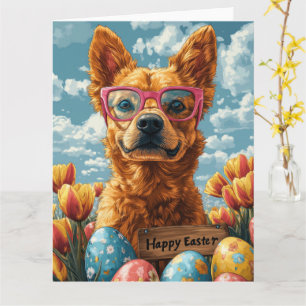 Tarjeta Huevos de Pascua de Ganado Australiano