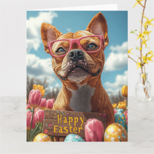 Tarjeta Huevos de Pascua de Pit Bull