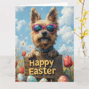 Tarjeta Huevos de Pascua de Sheepdog de Bélgica
