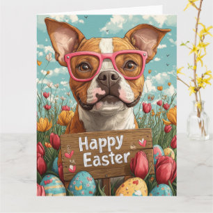 Tarjeta Huevos de Pascua de Staffordshire