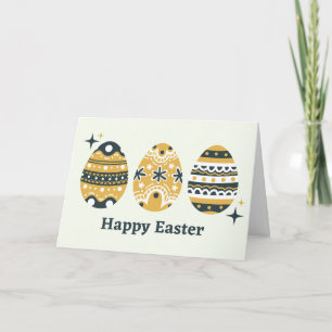 Tarjeta Huevos de Pascua Pintados
