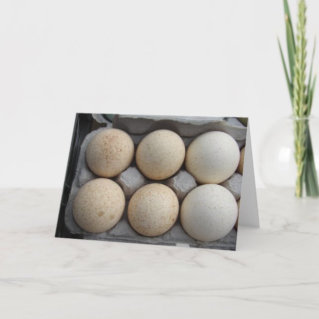 Tarjeta Huevos de Turquía (Anverso)