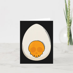 Tarjeta Huevos esculpidos Ropa Diablo Cuernos Halloween Hu