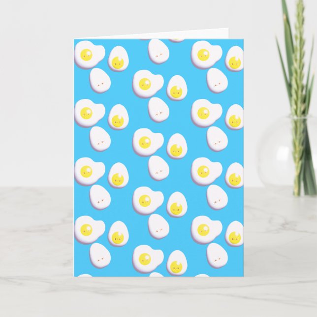 Tarjeta Huevos Helados Y Fritos En 3D (Anverso)