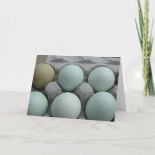 Tarjeta Huevos verdes