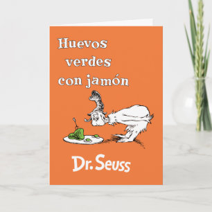 Tarjeta Huevos Verdes con Jamón del Dr. Seuss