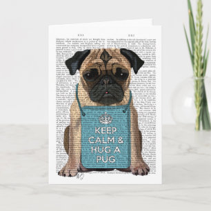 Tarjeta Hug a Pug